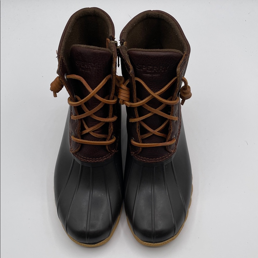 Sperry Women’s Waterproof Duck Boots Size 8 Dark Brown - Picture 14 of 16